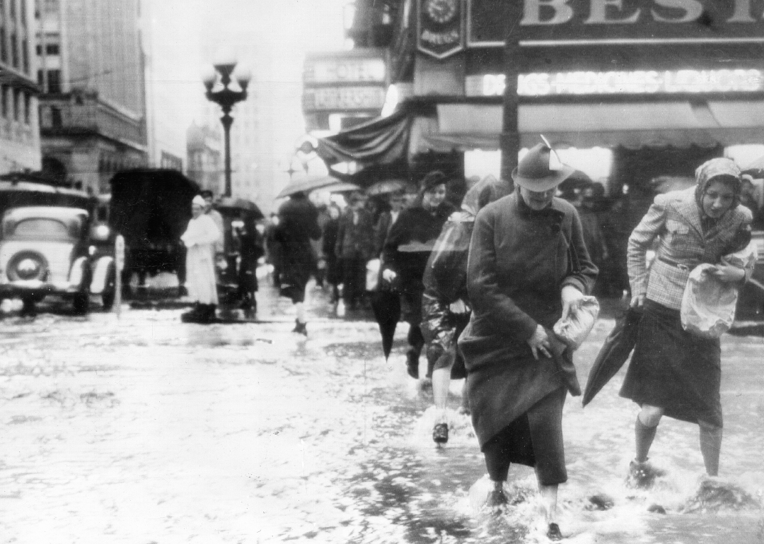 1939: Four hurricanes strike southern California